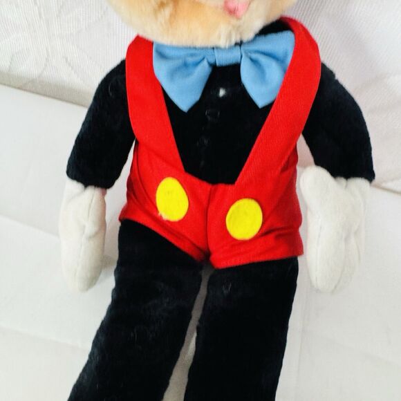 5 for $25| Applause Mickey Mouse Plush Bow Tie Red Overall 17" Stuffed Toy - Picture 5 of 14